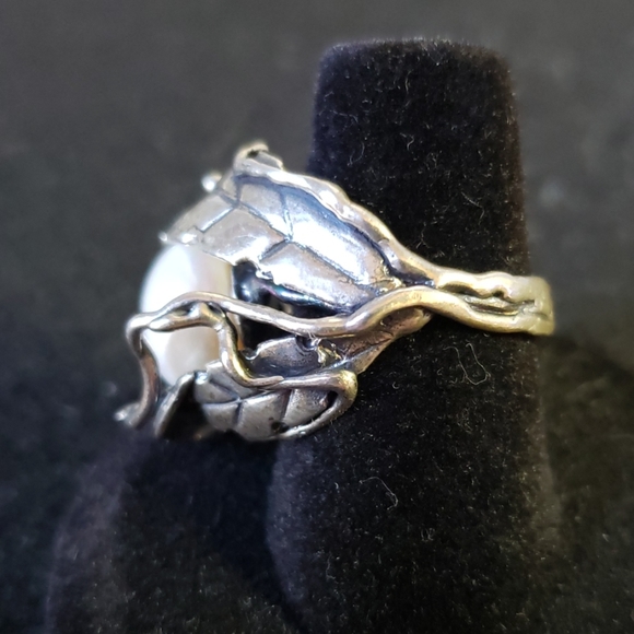 Sterling 925 silver and cultured freswater pearl - Picture 4 of 6